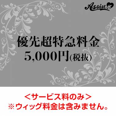 デザインカット&セット　超特急制作サービス料金　5,000円(税抜)