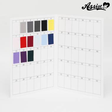 シャツ生地　カラーサンプルブック(15色)