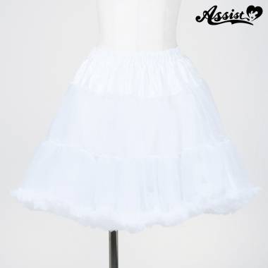 ふわふわパニエ　ホワイト