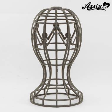 ヘッドマネキン型ウィッグスタンド　ブラウン