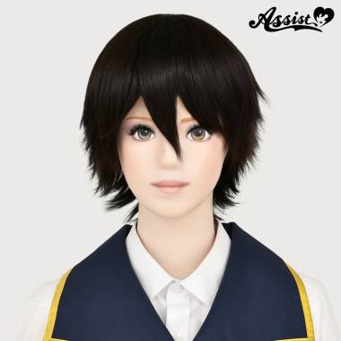 ショートレイヤー　ブラックブラウン　3