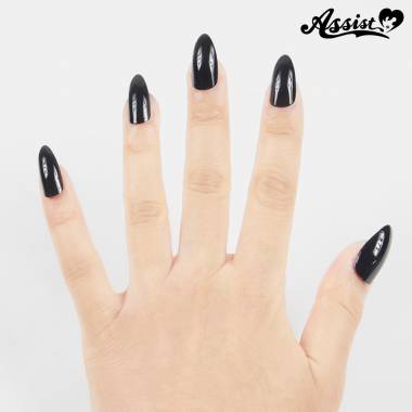 ネイルチップ　24枚入り　ブラック