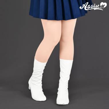 ブーツカバー　ショート　ホワイト