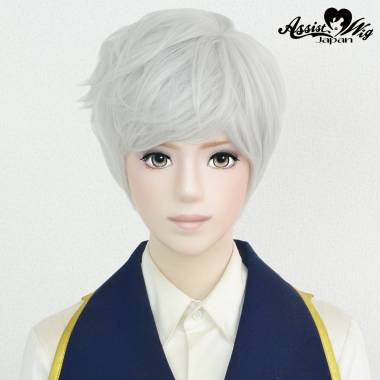 カジュアルショート　ホワイトシルバー　60