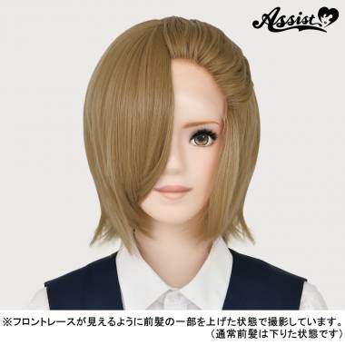 フロントレースショート　ミルクティーゴールド　22