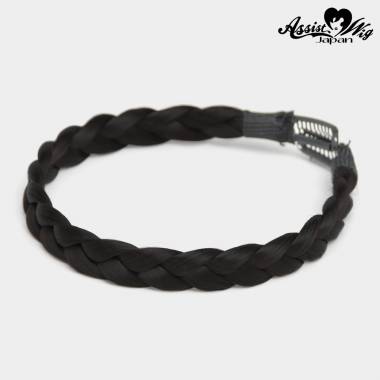 【在庫限り】三つ編みパーツ　スクールブラック　NSCB-94