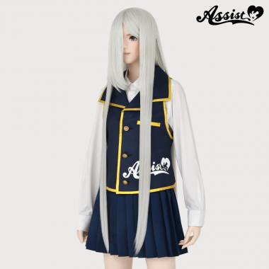 フロントボリュームロング　ホワイトシルバー　60