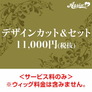 【代金引換不可】　デザインカット&セット　11,000円(税抜)