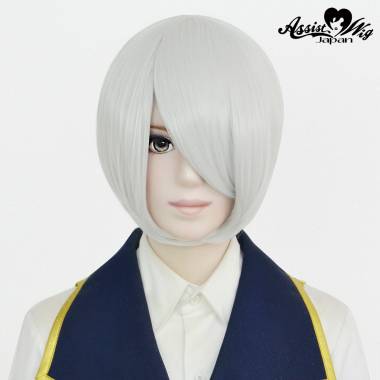 ショートボブ改　ホワイトシルバー　60