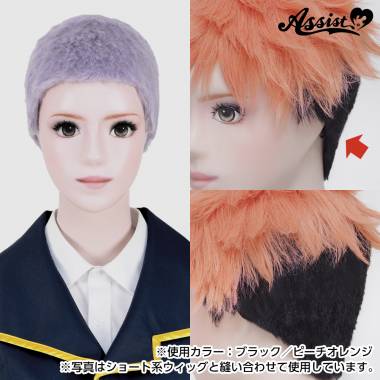 刈り上げウィッグ　パープルシルバー　NPS-144