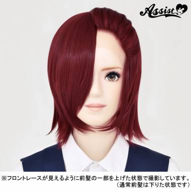 フロントレースショート　ワインレッド　118