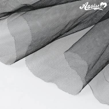 ハードチュール　130cm巾×100cm　ブラック