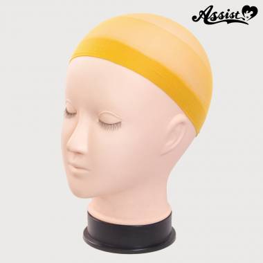 ウィッグネット(水泳帽タイプ)　イエロー