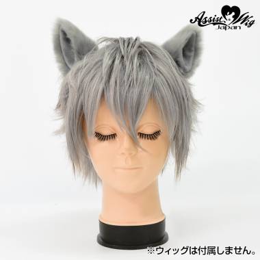 獣耳　2個入り　グレー
