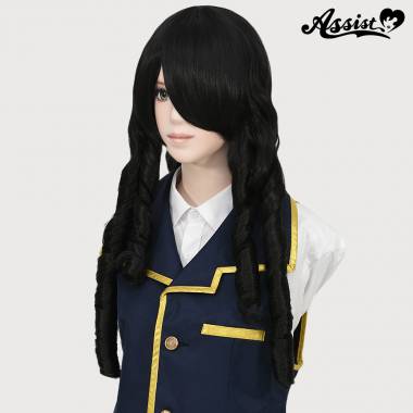 縦ロールカール　ブラック　1B