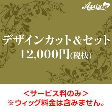 【代金引換不可】　デザインカット&セット　12,000円(税抜)