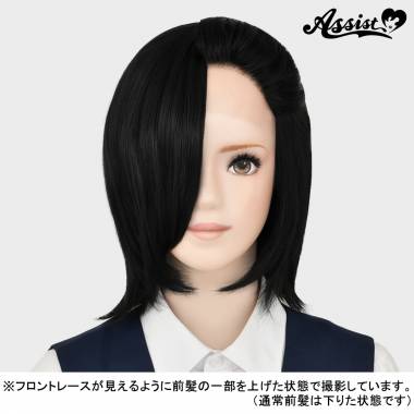 フロントレースショート　ブラック　1B