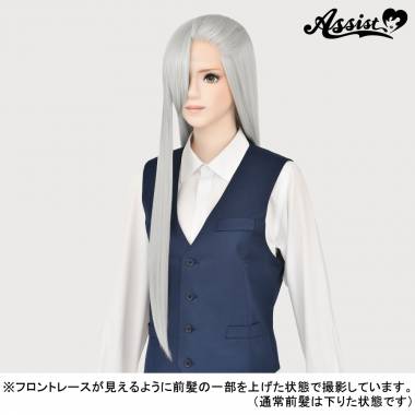 フロントレースロング　ホワイトシルバー　60