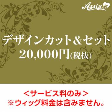 【代金引換不可】　デザインカット&セット　20,000円(税抜)