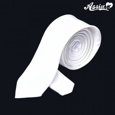 カラーネクタイ　ホワイト